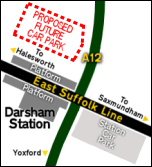 Proposed future car park at Darsham Station