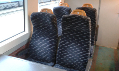 New seat covers on a Class 170 train