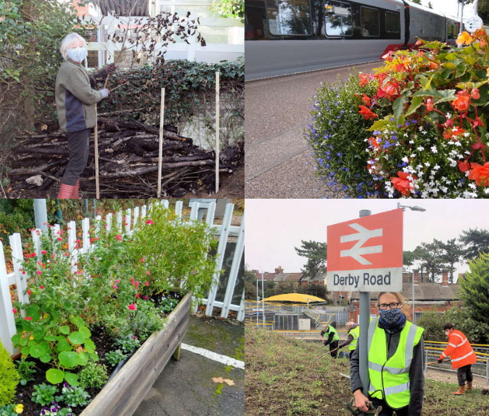 Station Adopter flower tubs along the East Suffolk Lines 2020