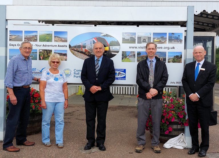 The new mural at Felixstowe station