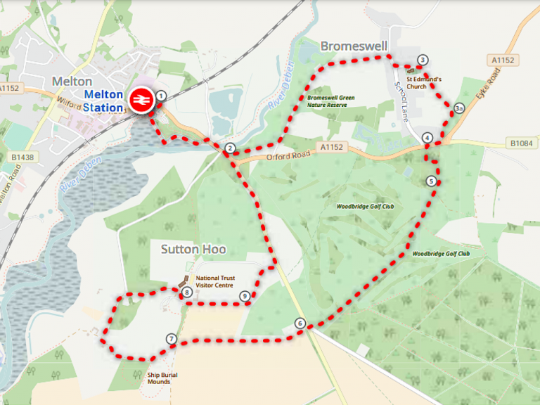 Sutton Hoo circular map