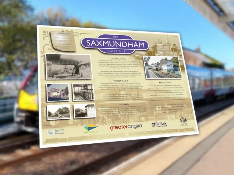 Saxmundham history board
