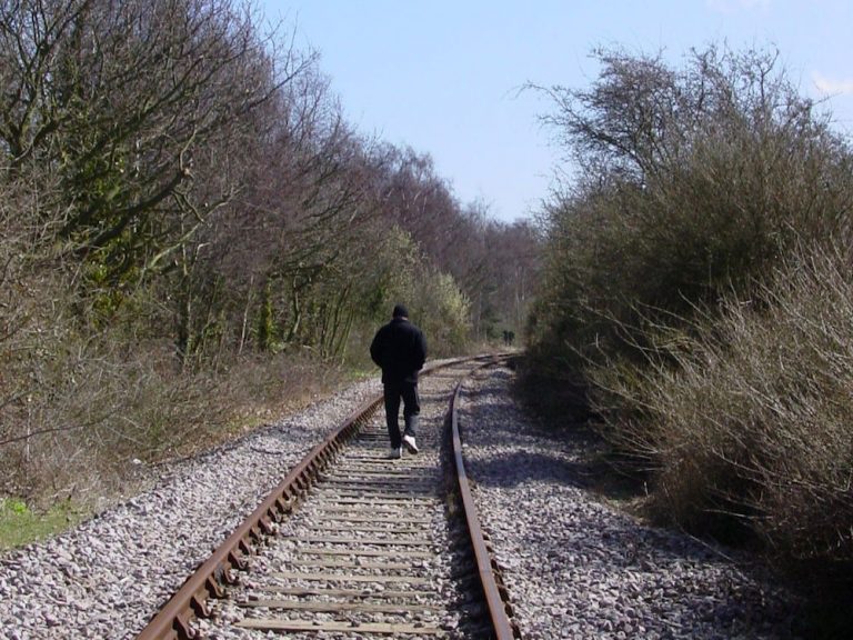 Trespassing on the Sizewell branch line
