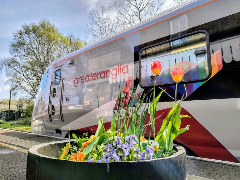 Melton station flowers April 2025