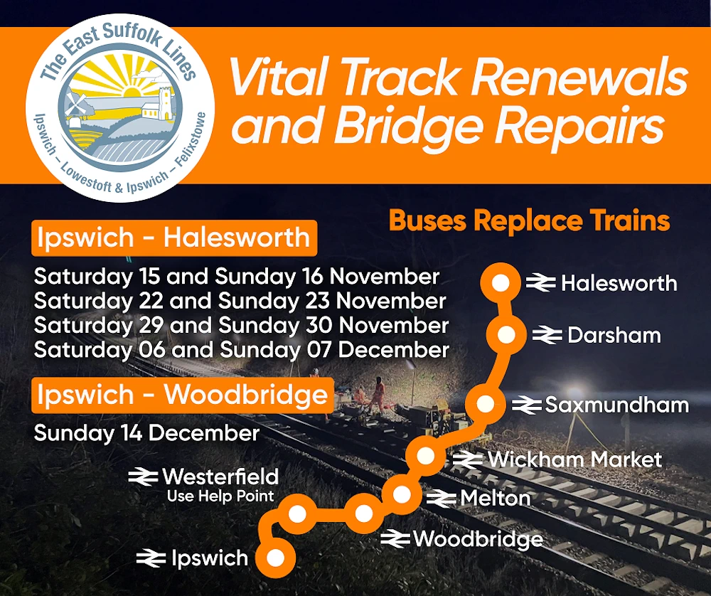 Weekend track renewals and bridge -Autumn-2025