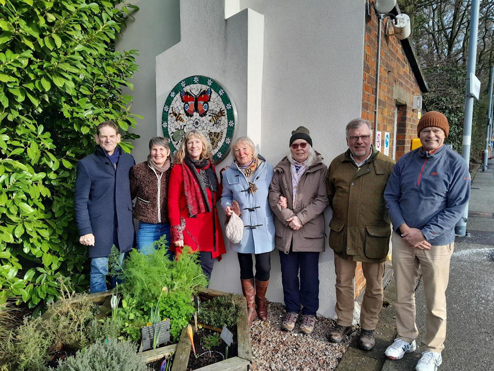 The new roundel at Westerfield station