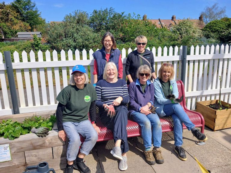 Members of Edible Felixstowe at the rail station 5 May 2026
