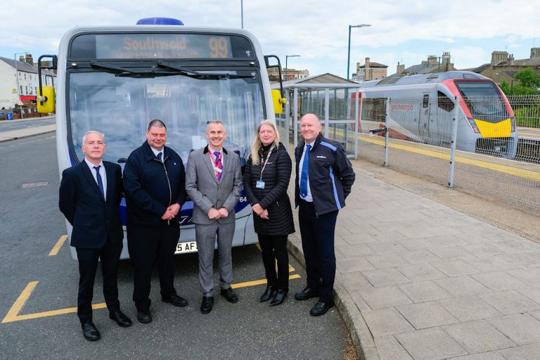 First Bus 99 at Lowestoft station